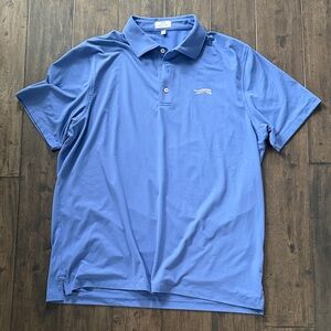 Sun Day Red Icon Golf Polo Blue Performance Shirt Mens Large